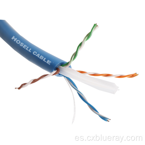 Cable de alta calidad de 500MHz Pass 8000Test CAT6A UTP